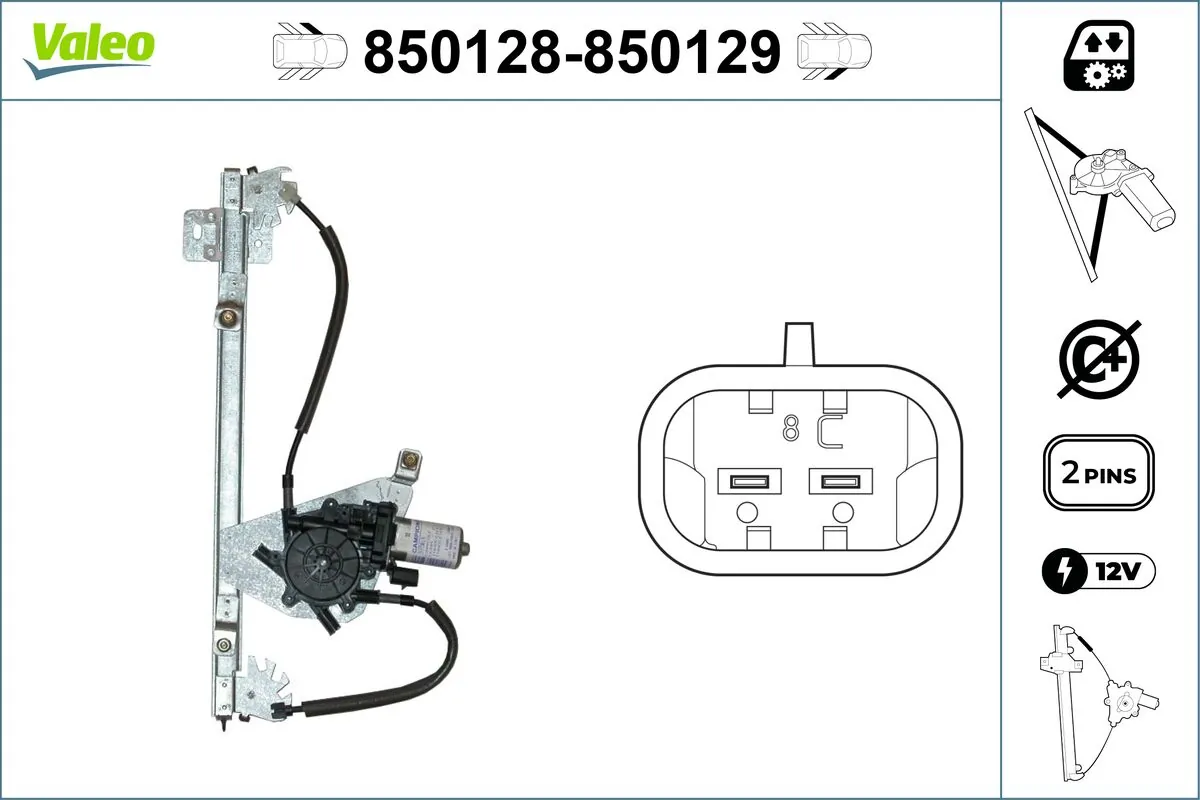 VALEO 850128 Window Regulator