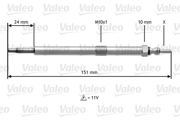VALEO 345120 Glow Plug