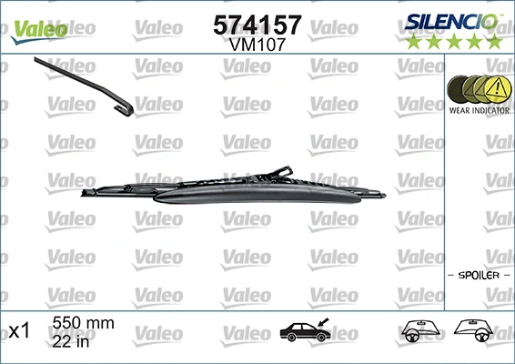 Wiper Blade SILENCIO CONVENTIONAL SINGLE 574157