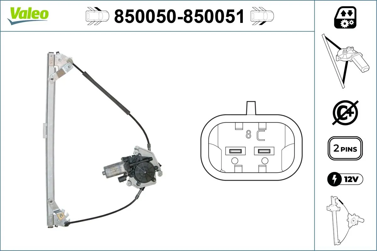 VALEO 850050 Window Regulator