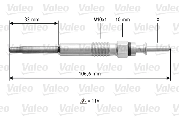 VALEO 345132 Glow Plug