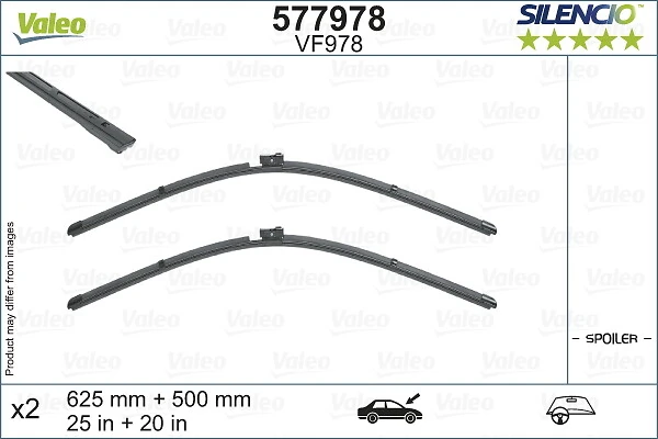Wiper Blade SILENCIO FLAT BLADE SET 577978