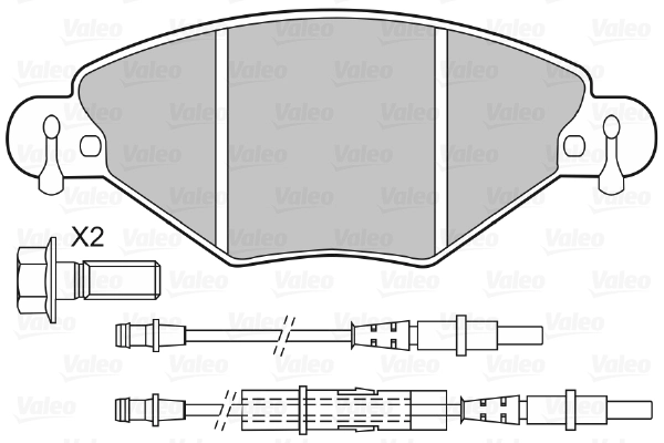 Brake Pad Set, disc brake 598419