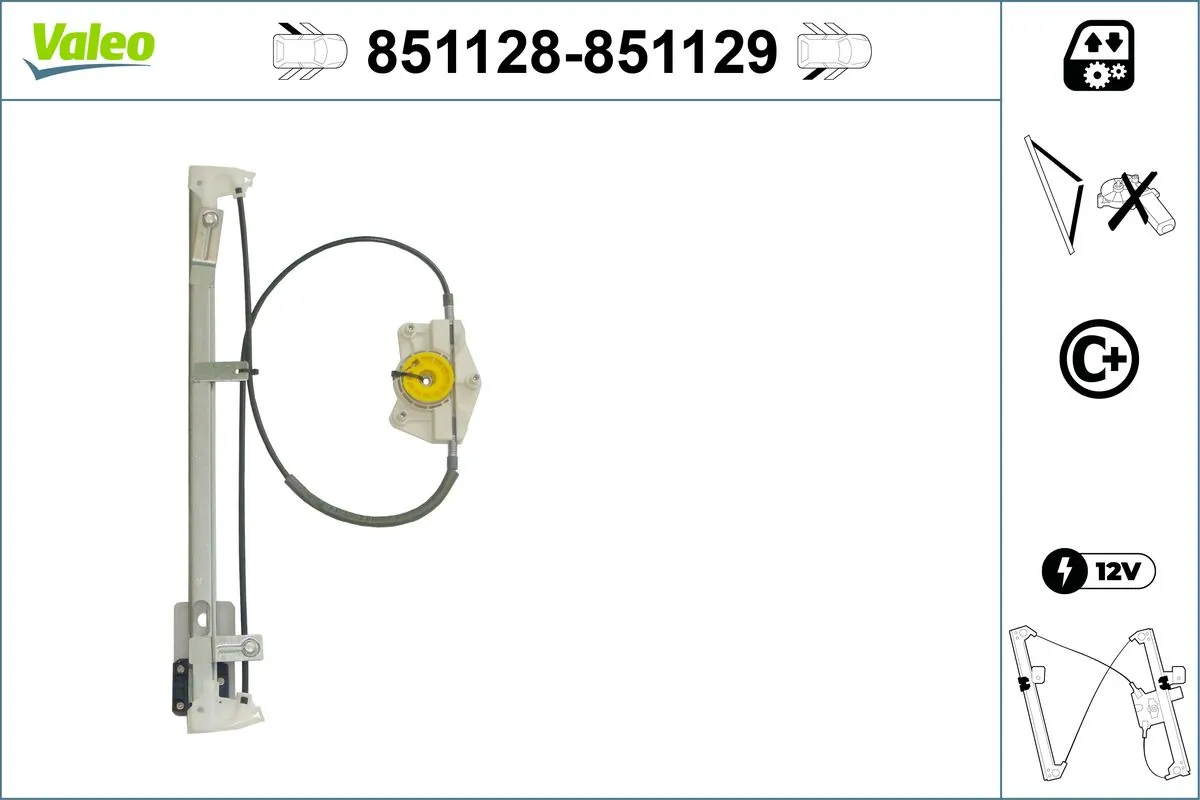 VALEO 851128 Window Regulator