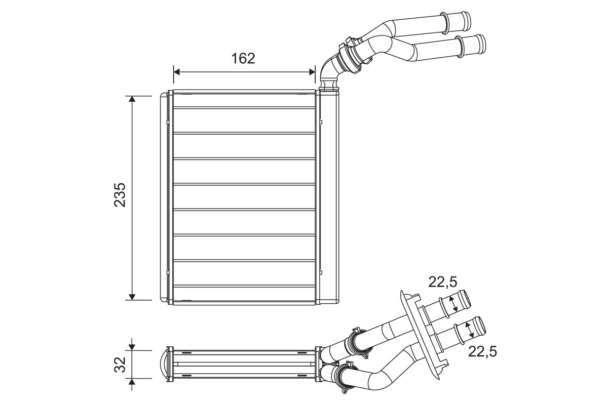 Heat Exchanger, interior heating 811658