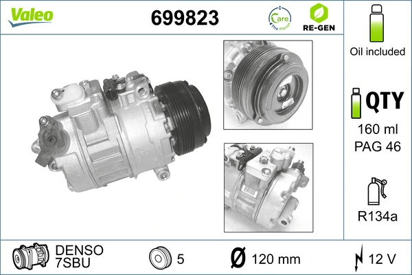 VALEO 699823 Compressor, air conditioning