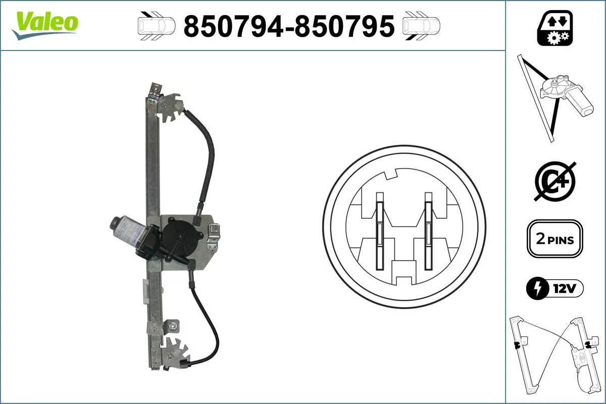 VALEO 850794 Window Regulator