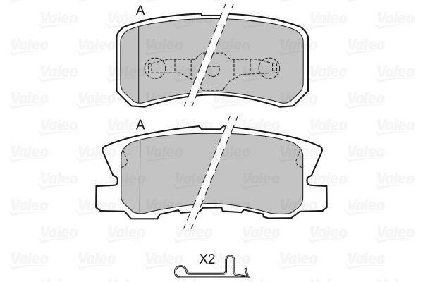 Brake Pad Set, disc brake 598520