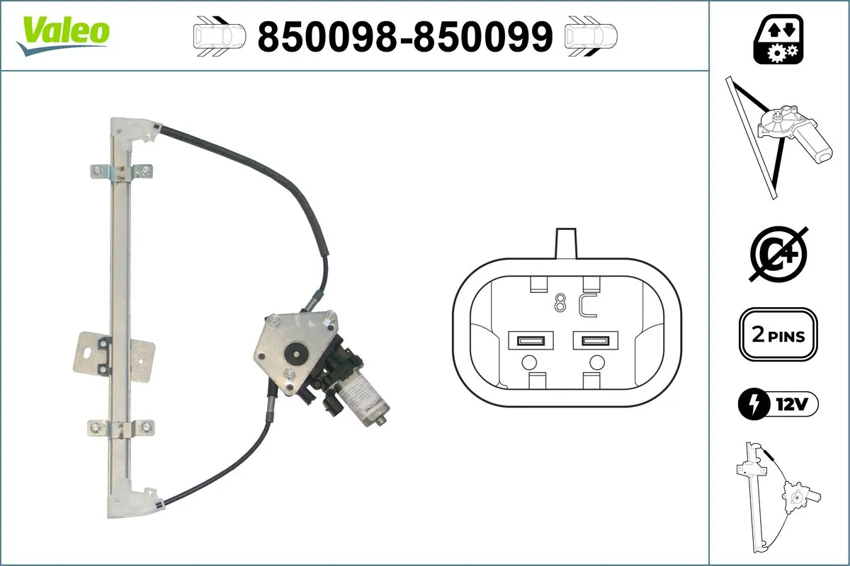VALEO 850098 Window Regulator