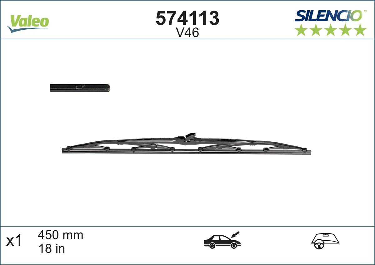 Wiper Blade SILENCIO CONVENTIONAL SINGLE 574113
