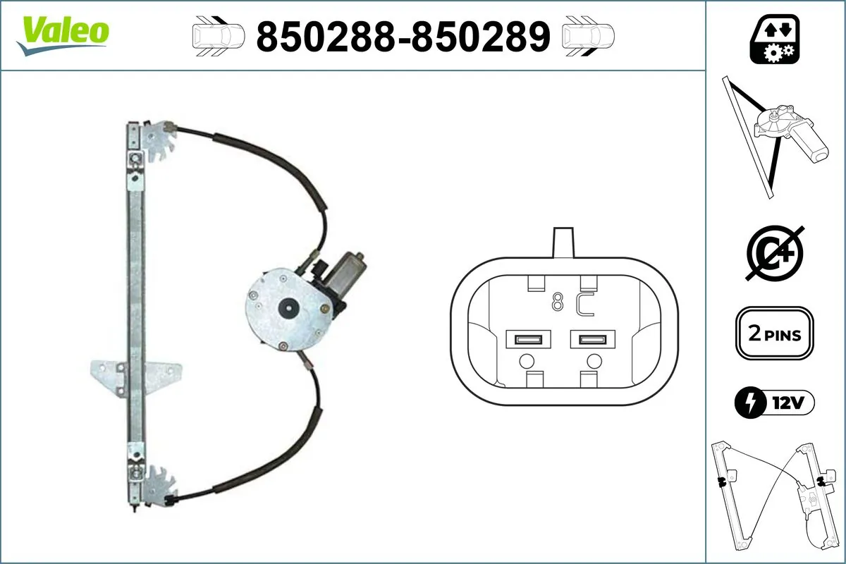 VALEO 850288 Window Regulator