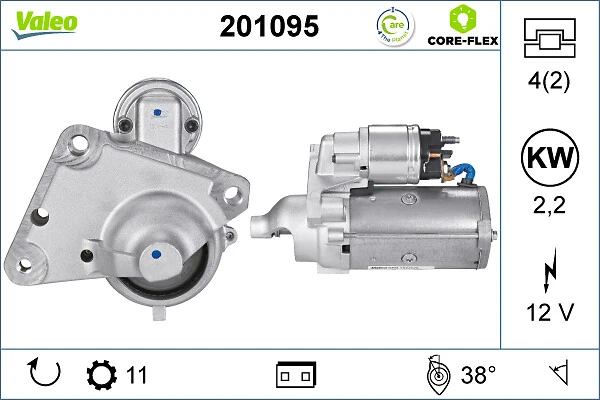 Starter VALEO CORE-FLEX 201095