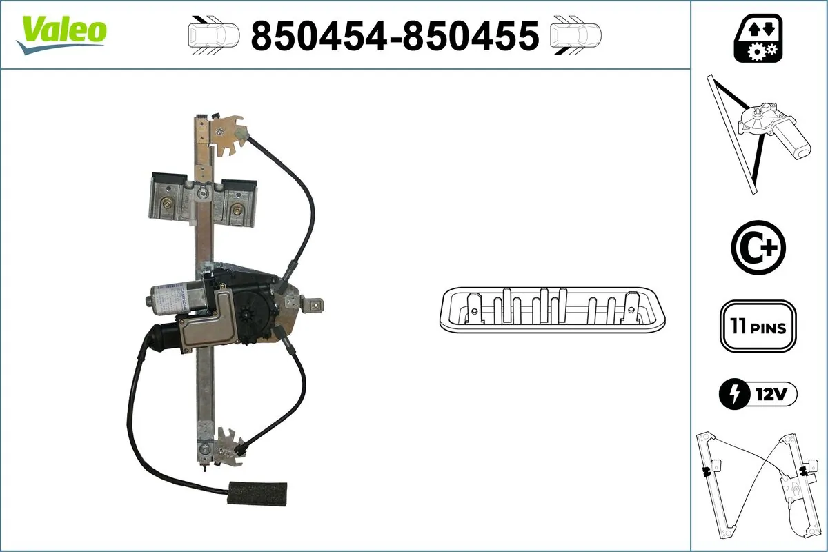 VALEO 850454 Window Regulator