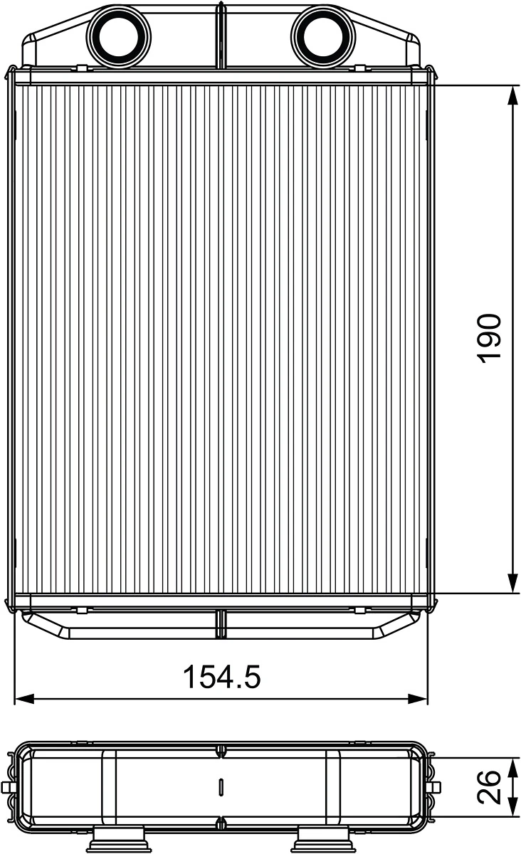 Heat Exchanger, interior heating 811553
