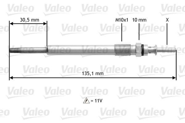VALEO 345112 Glow Plug