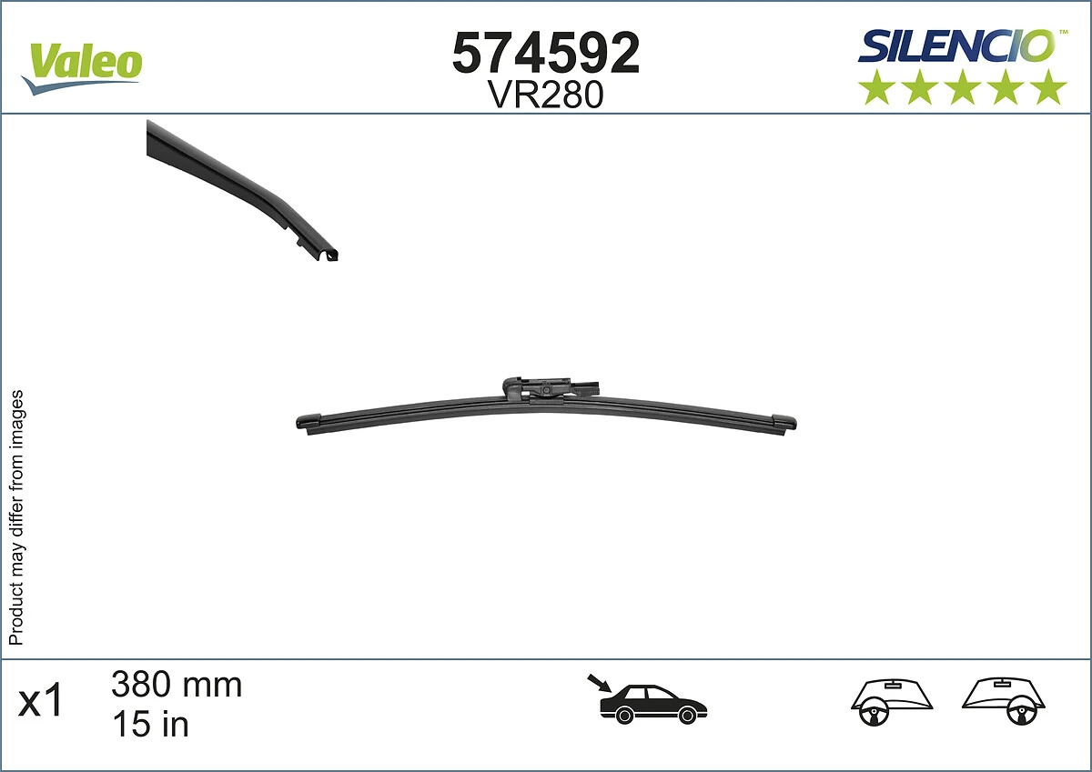 Wiper Blade SILENCIO REAR 574592
