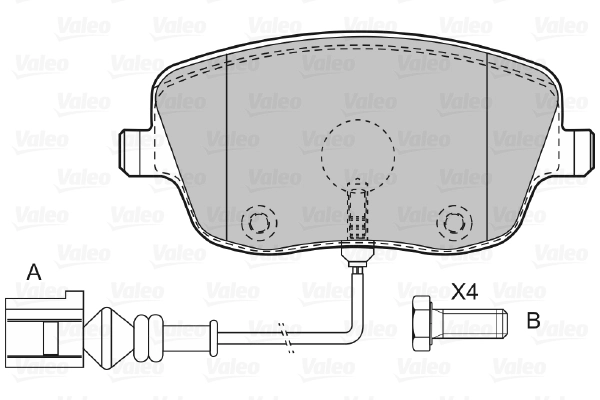 Brake Pad Set, disc brake 598720