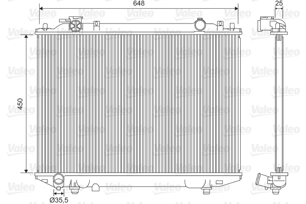 Radiator, engine cooling 701615