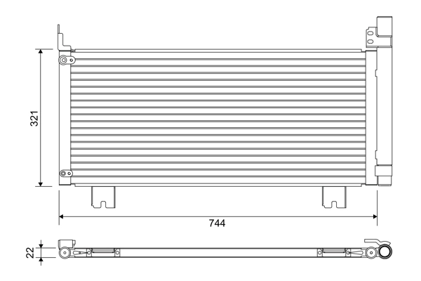 Condenser, air conditioning 822651