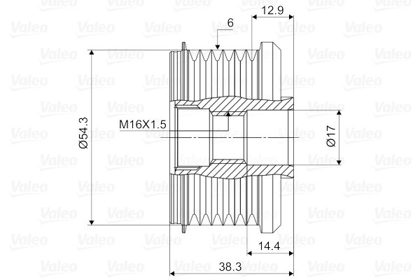 Alternator Freewheel Clutch VALEO NEW SPARE PART 588002