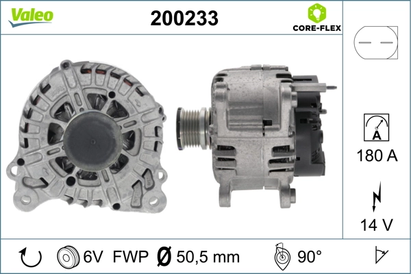 Alternator VALEO CORE-FLEX 200233