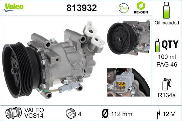 VALEO 813932 Compressor, air conditioning