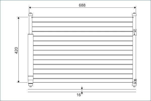 Condenser, air conditioning 814228