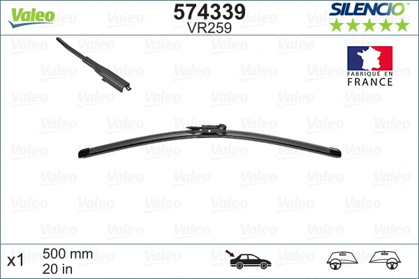 Wiper Blade SILENCIO REAR 574339
