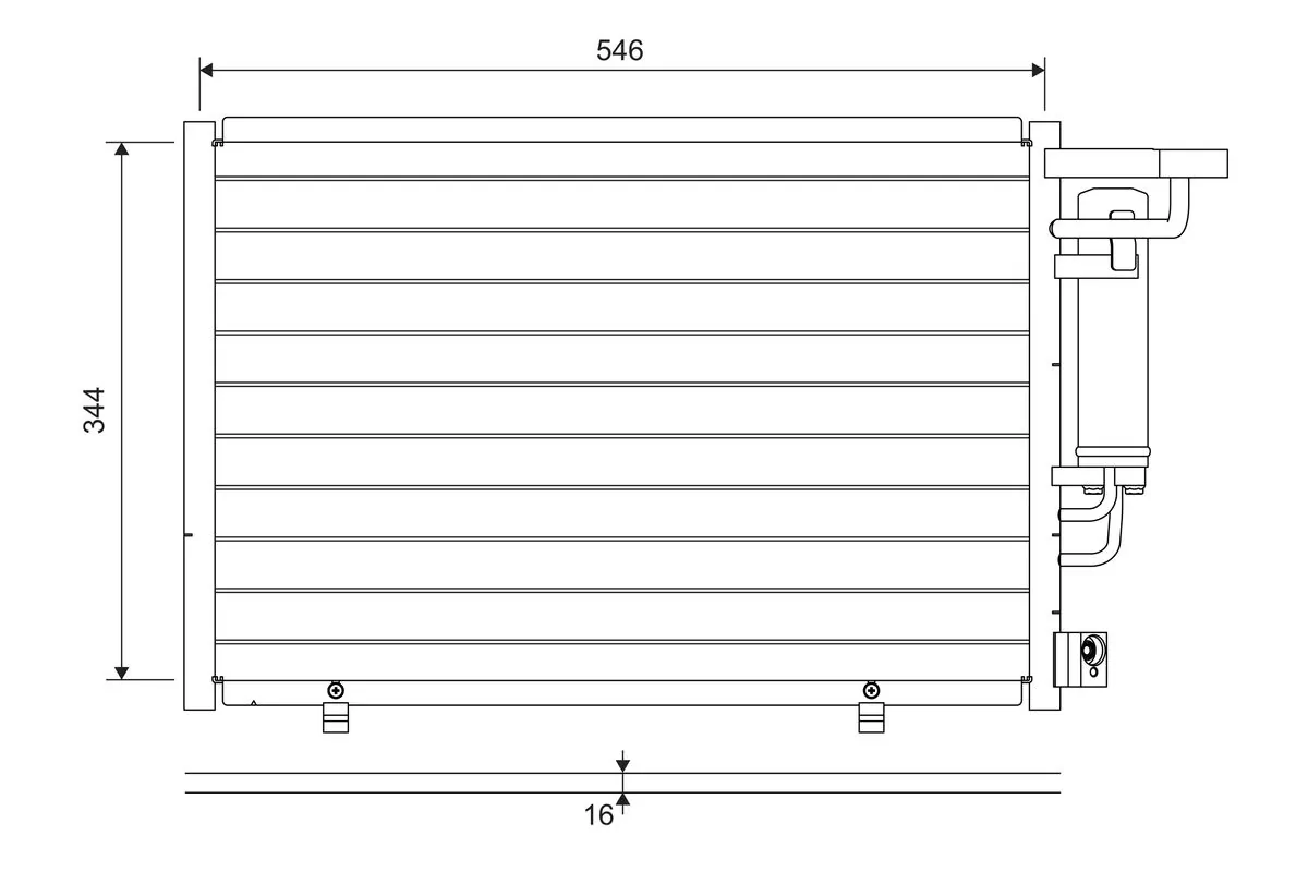 Condenser, air conditioning 822699