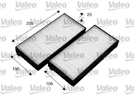 Filter, cabin air VALEO ESSENTIAL 715523