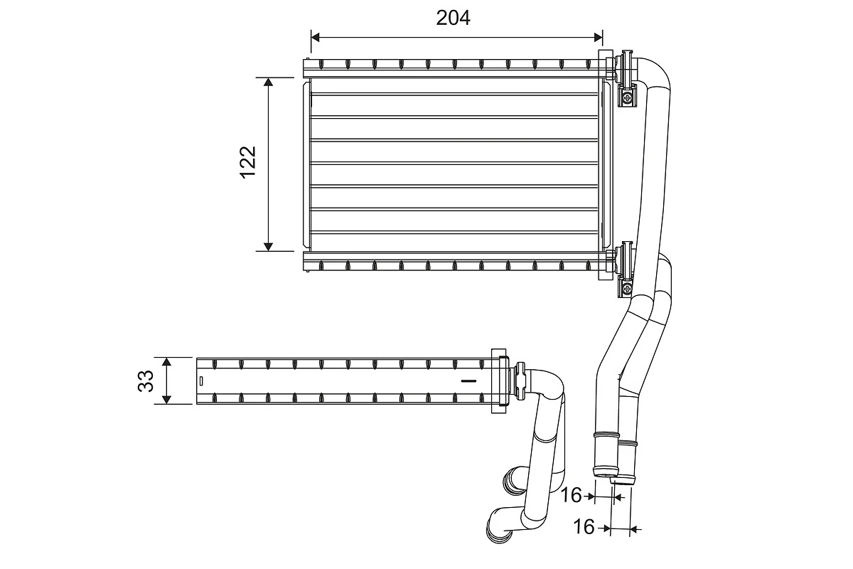 Heat Exchanger, interior heating 811535