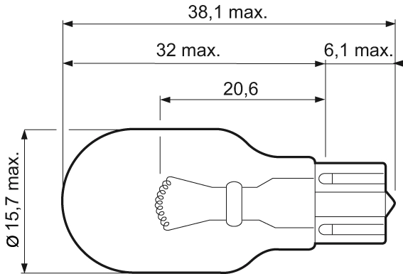 Bulb, direction indicator ESSENTIAL 032215