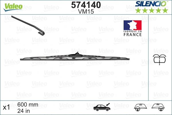 Wiper Blade SILENCIO CONVENTIONAL SINGLE 574140