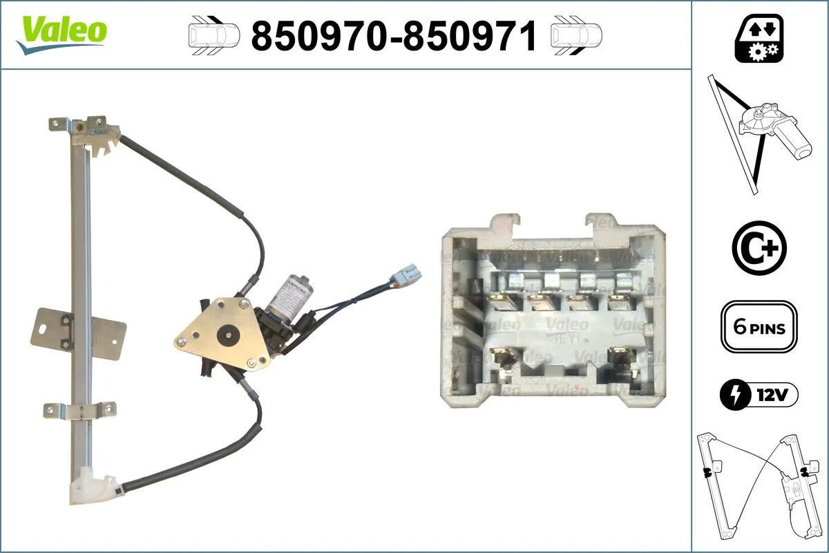 VALEO 850970 Window Regulator
