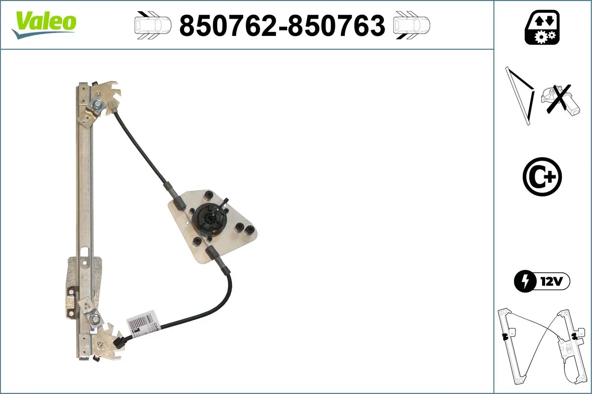 VALEO 850762 Window Regulator