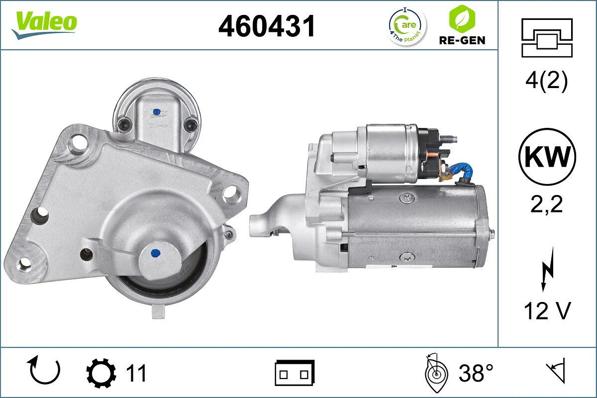Starter VALEO RE-GEN REMANUFACTURED 460431