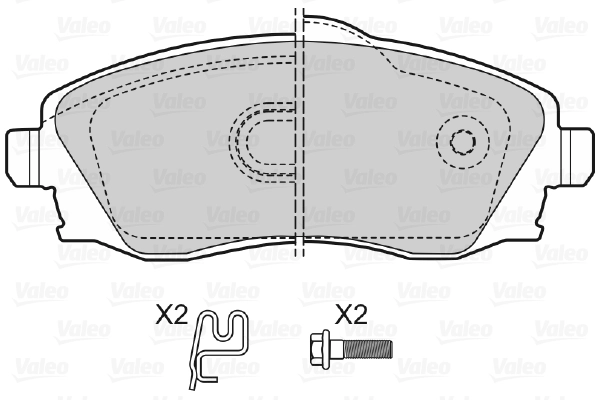 Brake Pad Set, disc brake 598456