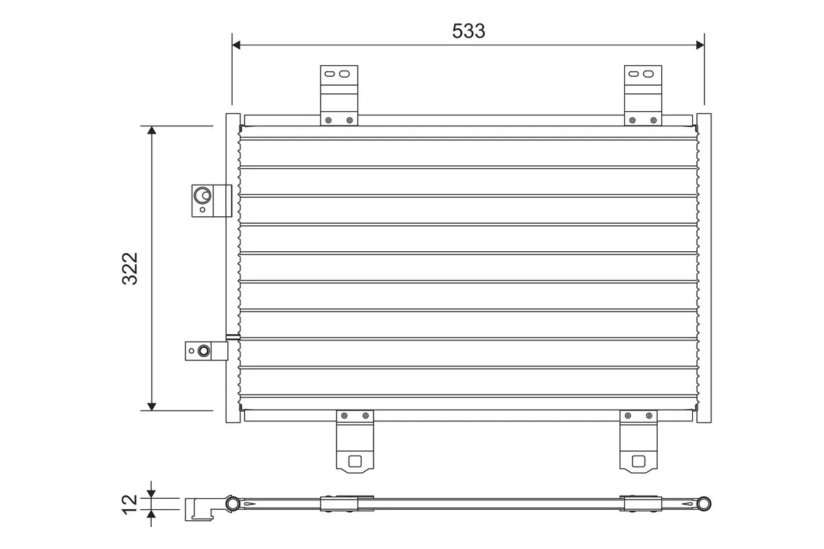 Condenser, air conditioning 822743