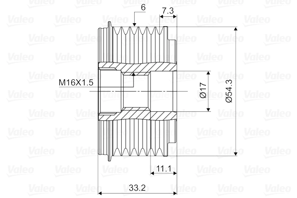 Alternator Freewheel Clutch VALEO NEW SPARE PART 588015