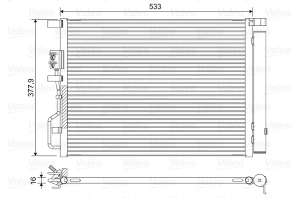 Condenser, air conditioning 822612