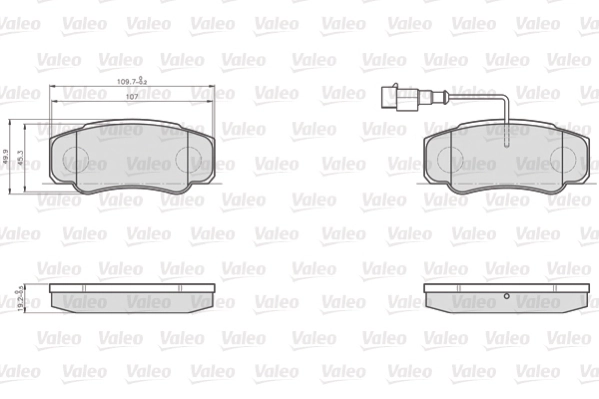 Brake Pad Set, disc brake OPTIPACK for LCV 872921