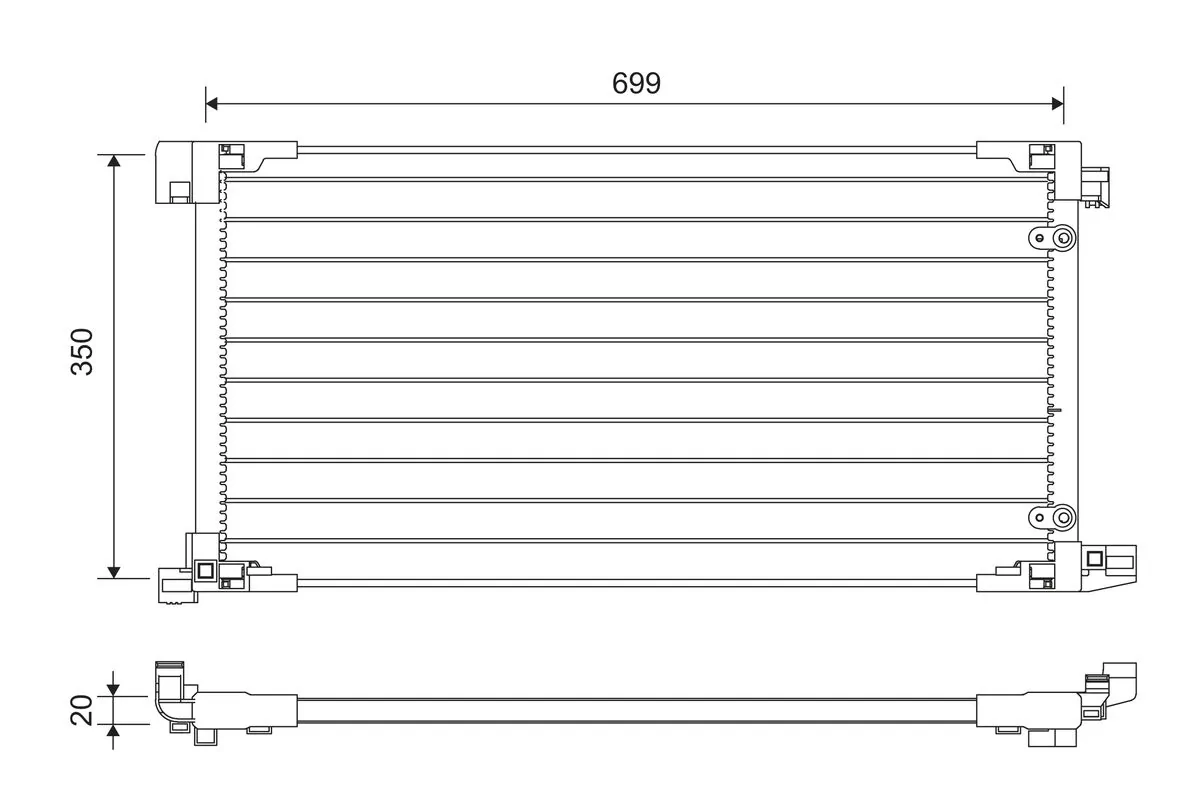 Condenser, air conditioning 822669