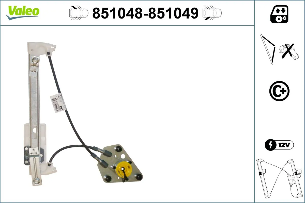 VALEO 851048 Window Regulator