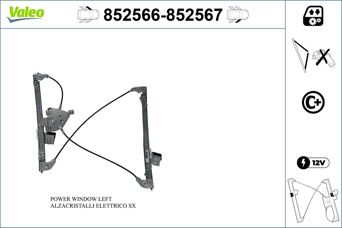 VALEO 852566 Window Regulator