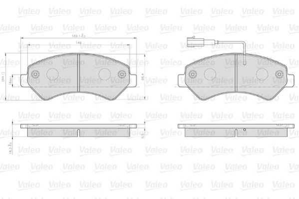 Brake Pad Set, disc brake OPTIPACK for LCV 872466