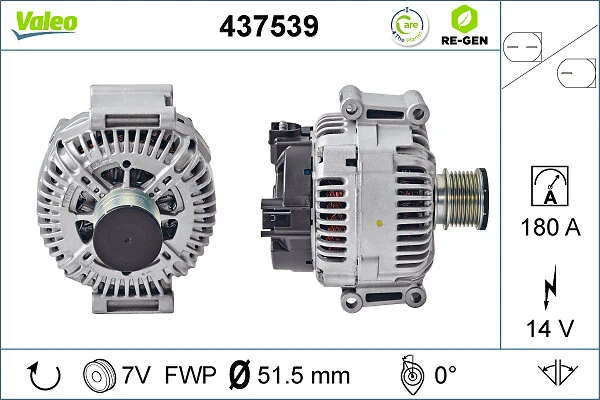 Alternator VALEO RE-GEN REMANUFACTURED 437539
