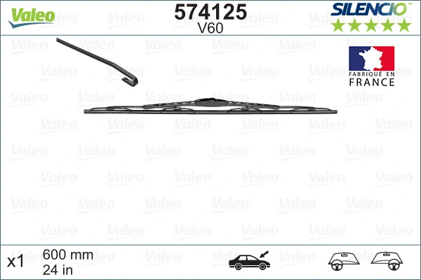 Wiper Blade SILENCIO CONVENTIONAL SINGLE 574125