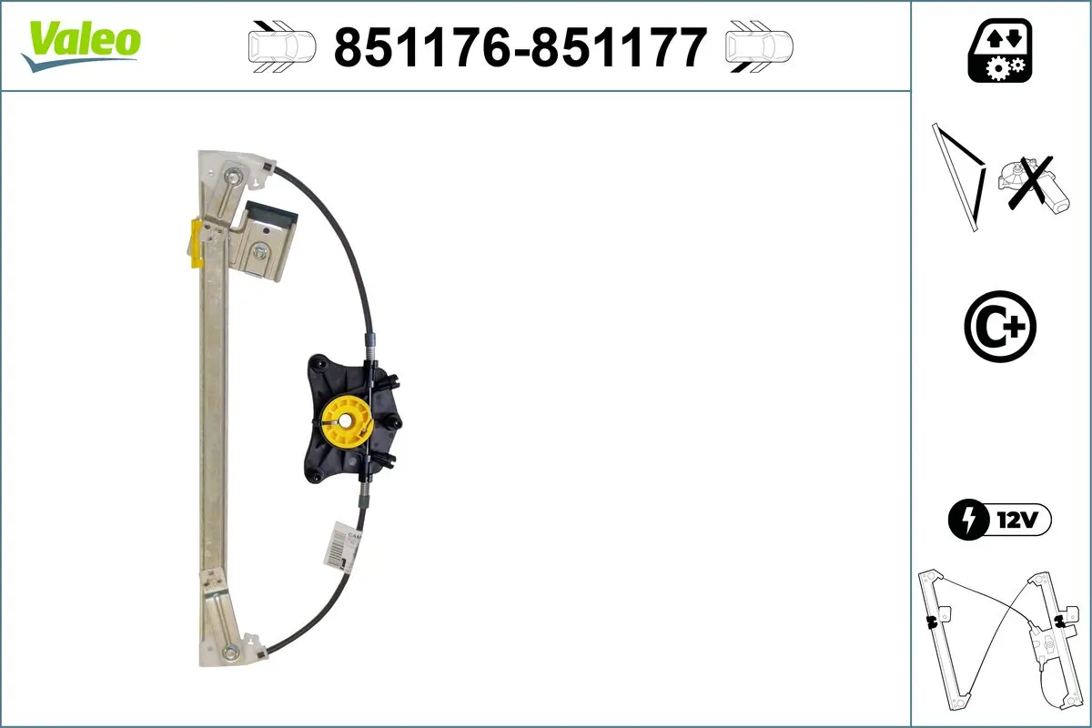 VALEO 851176 Window Regulator