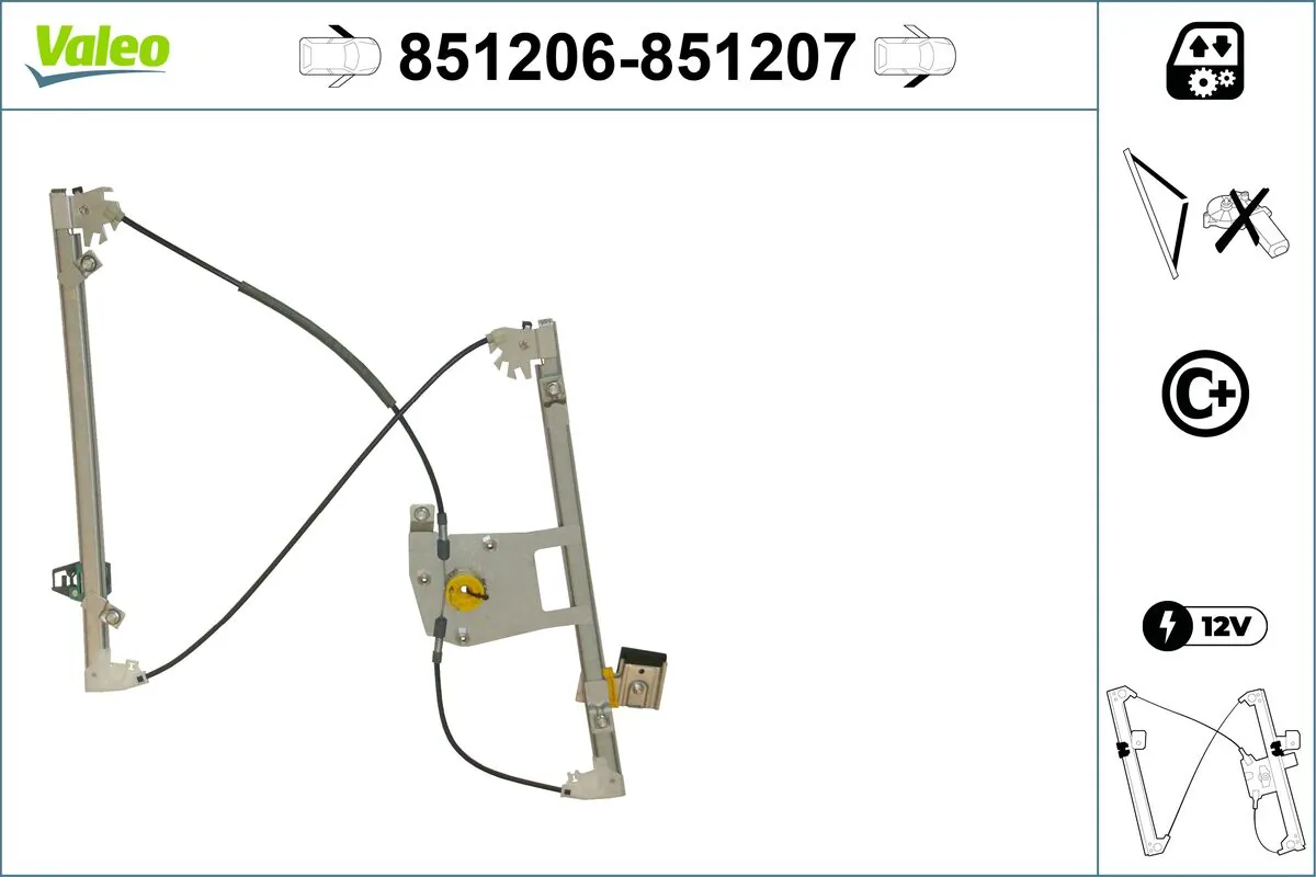 VALEO 851206 Window Regulator