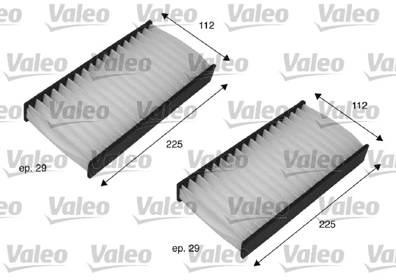 Filter, cabin air VALEO ESSENTIAL 698735